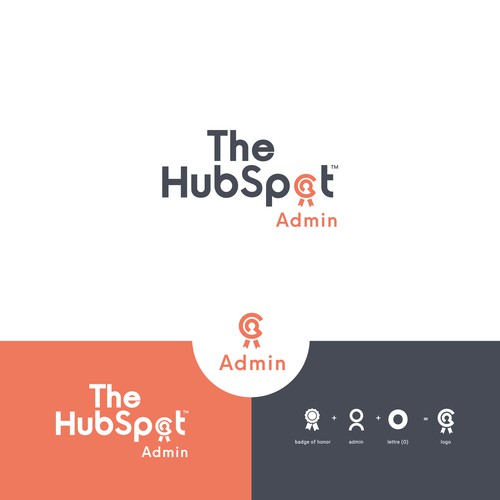 Bold logo that unites and champions the HubSpot Admin Design by QuickCrea™