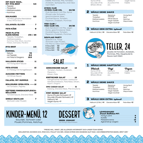 Designs | Design for New Menu Cards | Menu contest