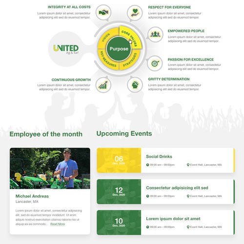 Looking for "stunning" & "Unique" Company Intranet Design Design by | Aquarian |