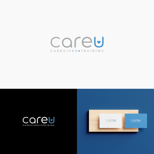 Fun yet sophisticated logo for our new training program, Care U. Design by Rectovers