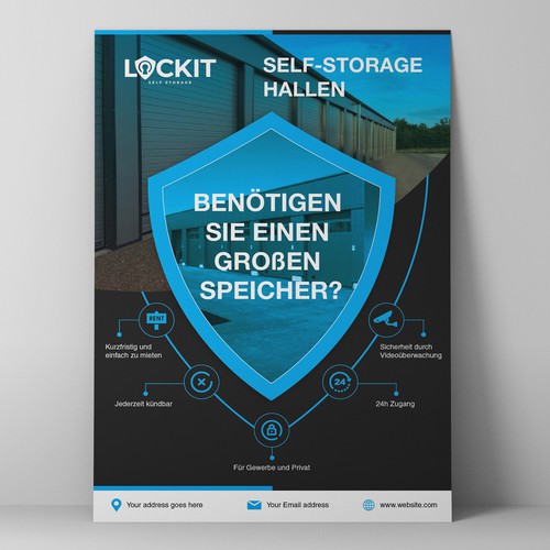 Gestalte ein Flyer Design für Selfstorage Hallen Design by a y a n