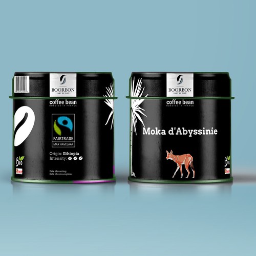 Artistic, luxurious and modern packaging for organic and fair trade coffee bean Diseño de Studio Lazar