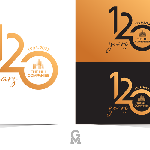 The Hill Companies 120th Anniversary Logo Design by M.G. designs