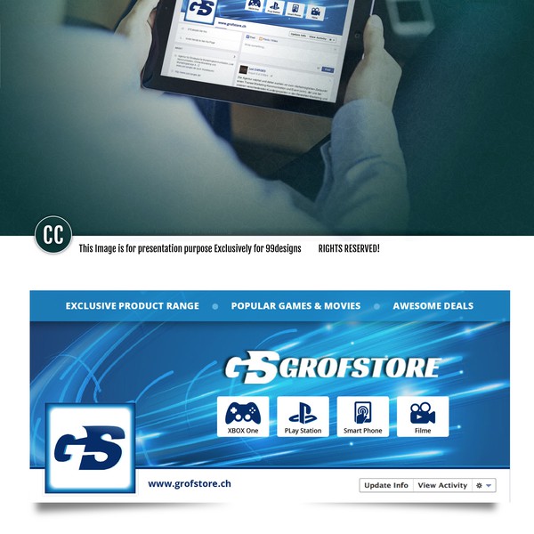 Design by Adam_cc titled "Facebook Cover Design"