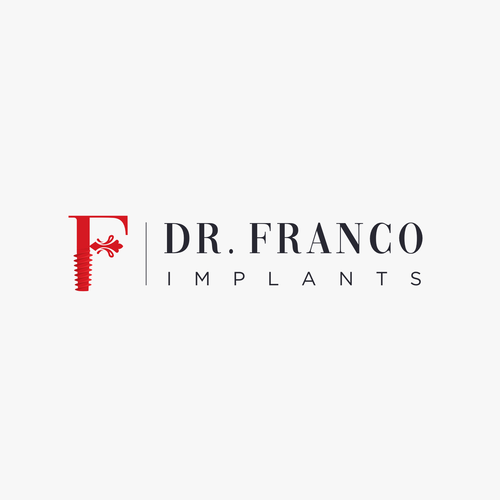 Luxury Dental Implant Logo Brand for World-Class Implant Surgeon appeal Patients and Other Doctors Design by evano.