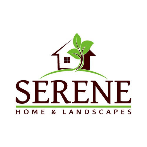 logo for Serene Home & Landscapes Ontwerp door Kangkinpark