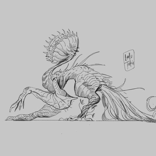 Design a Vicious Monster Plant for a Comic Book Design by Lalu Taki