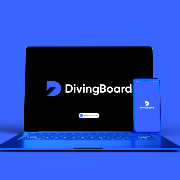 Design by BleuJinz titled "Diving Board logo concept"