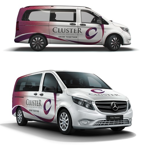 Minimal Car Wrap Design for Mercedes vito(Urgent) Design by Priyo