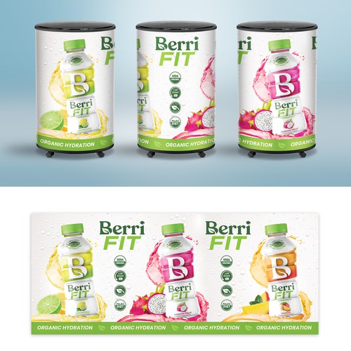 Branded Beverage Cooler Design by maxgraphic