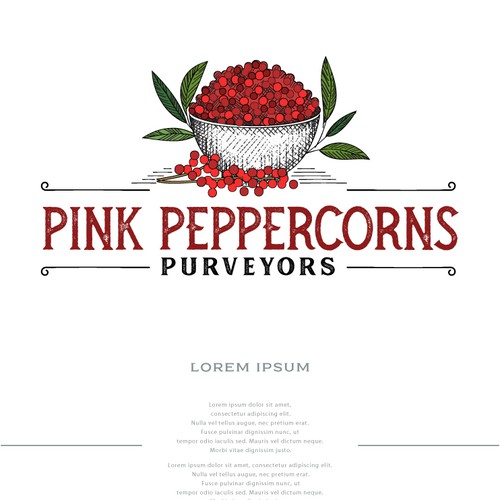 Design di Pink Peppercorns Logo for Spice Sales di Project 4