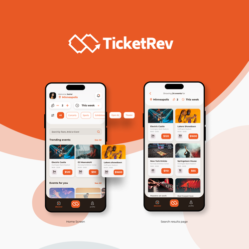 Concert and sports ticketing app to help fans save money Design by Ritesh.lal