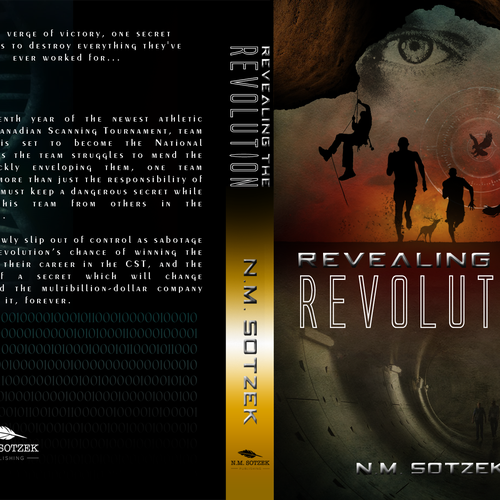 Design an awesome cover for Science/sports-fiction novel 'Revealing the Revolution' Design by 88dsgnr
