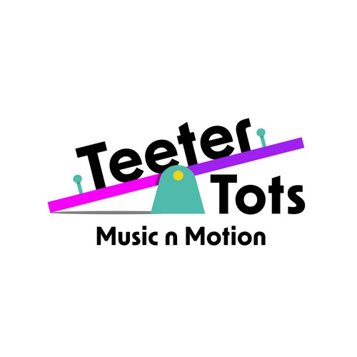 Teeter Totter meets Tumbling Tots - this logo is all about play! Design by Radiant1976