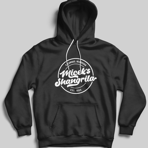 Retro hoodie illustration design for family owned bar Design by zkree