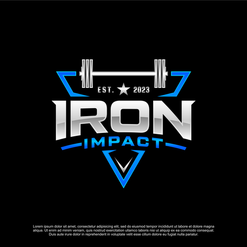 Forged Iron like Logo for an online strength & powerlifting coaching Design by Brainfox