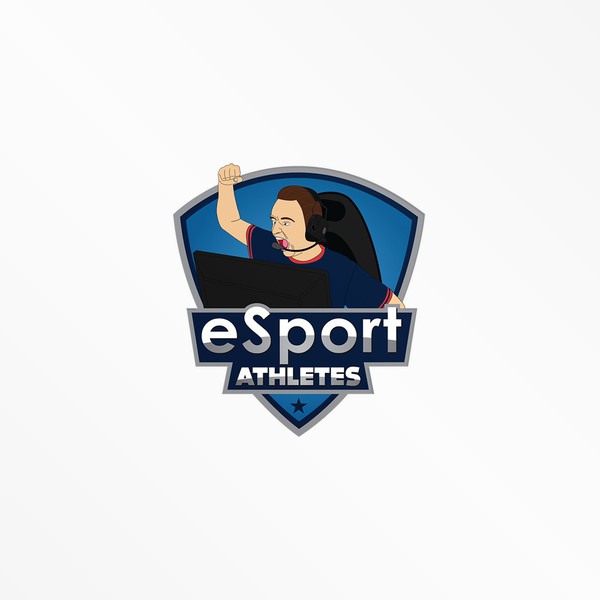 Design by atefcarter titled "eSport athletes Logo"