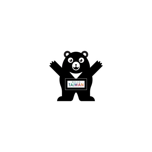 Hello Taiwan Black Bear Design by YDesign27