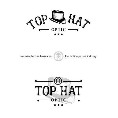 "Top Hat" Logo Diseño de elmantastic