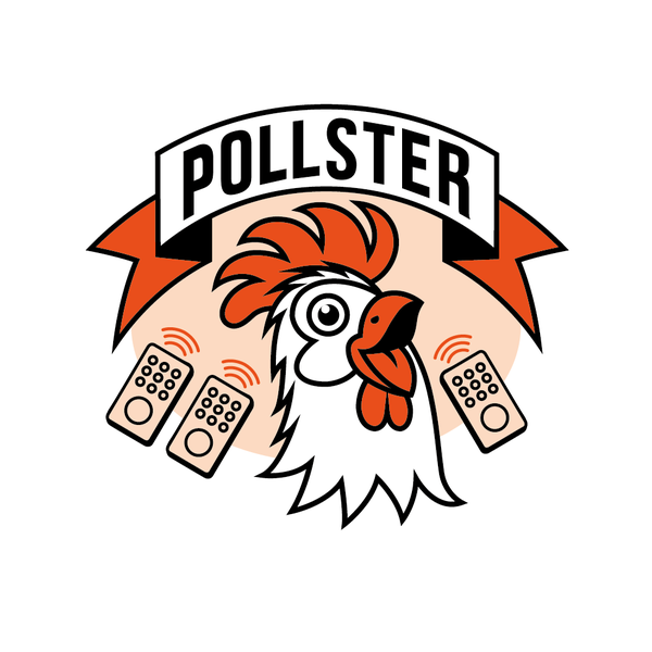 A bold, fun product logo that captures the thrill of live audience voting