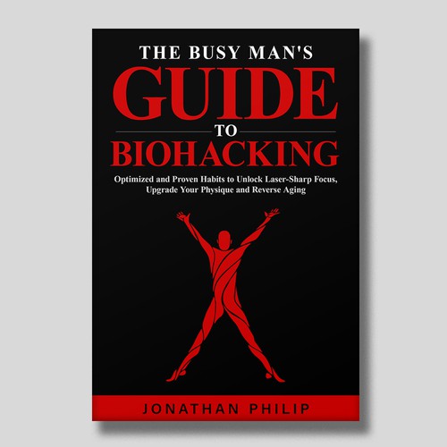 Exciting and unique book cover for mind, body, spirit and health optimization that appeals to men Design by O'idea