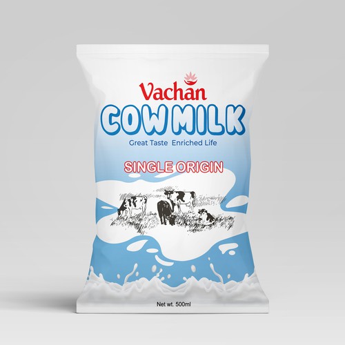 Vachan Cow Milk Design by Mamun's_Creation