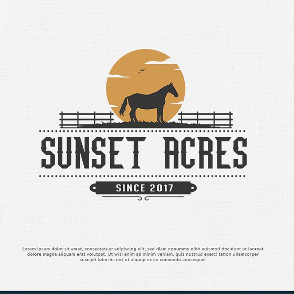 Design by pecelgraphics titled "Sunset Acres"
