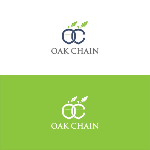 Oak Chain Logo Réalisé par Creative P