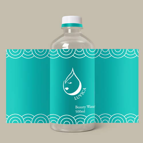 Label design for [beauty mineral water] for women Design by Rabbity Anne