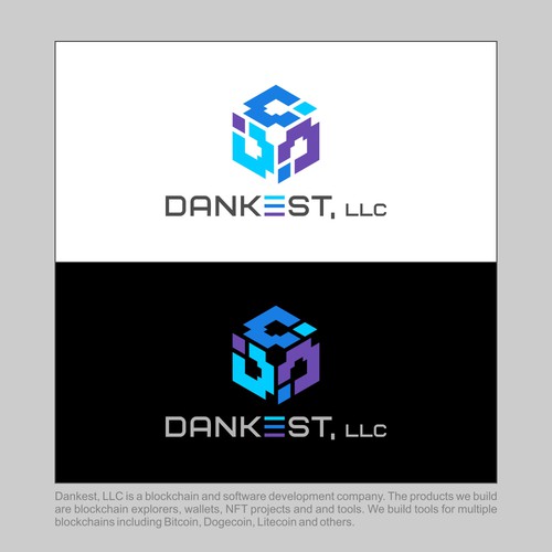 Logo design for blockchain software development company Design by bersyukur