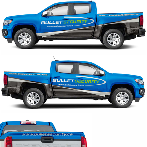 Sexy Professional Vehicle Wrap for Bullet Security Truck Design by TANSA ART