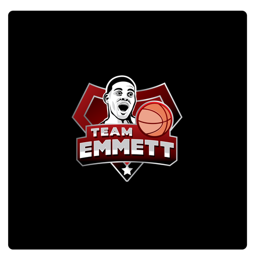 Basketball Logo for Team Emmett - Your Winning Logo Featured on Major Sports Network Diseño de Sam.D