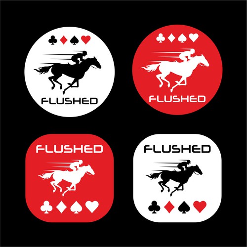 Flushed Icon Logo Design by Unique V Designs