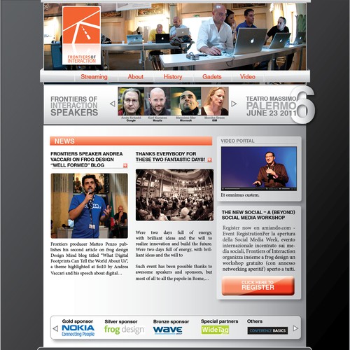 Powerful Technology Conference Website Design by IvanVB