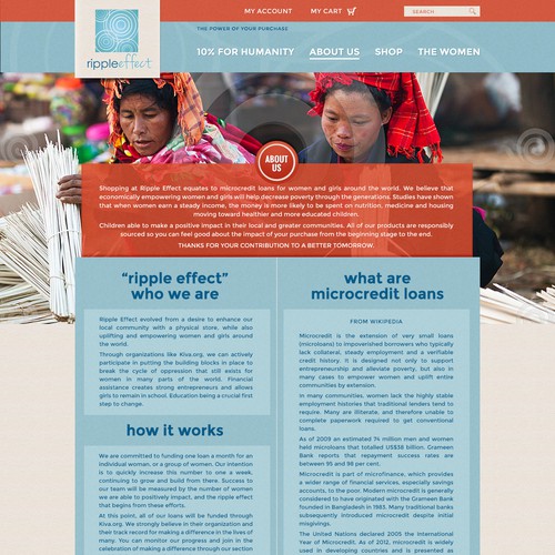 Designs | Ripple Effect needs a new website design | Web page design ...