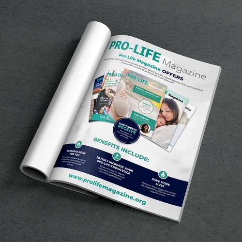 Design a subscription opt-in form/ad for pro-life magazine, Postcard,  flyer or print contest