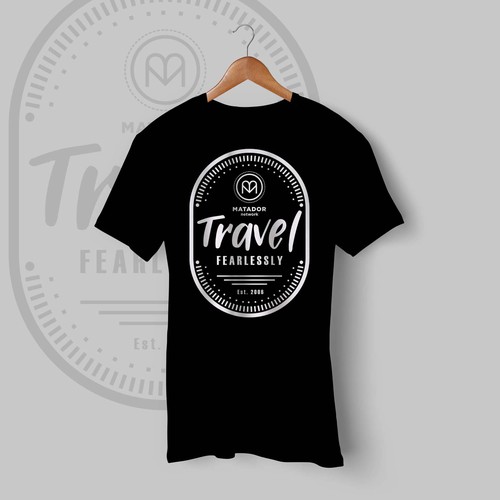 Shirt design for travel company! Design by Danzky