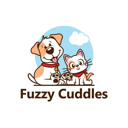 Fuzzy Cuddles Pets Logo Design by Ñañel