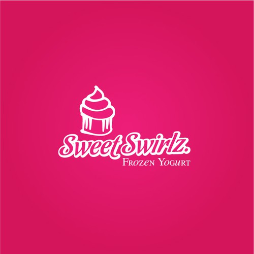 Frozen Yogurt Shop Logo Réalisé par larosa