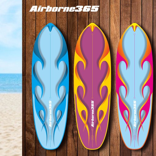 Surfboard Style Skate Deck Design Design by B'NY503