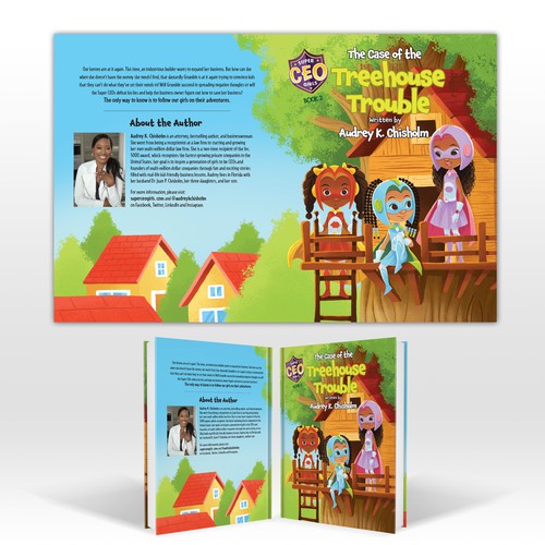 Design Epic children's book cover for girl superhero series por WolfBell