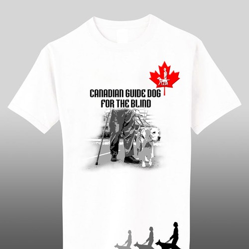t-shirt design for Canadian Guide Dogs for the Blind Design by Elsa57