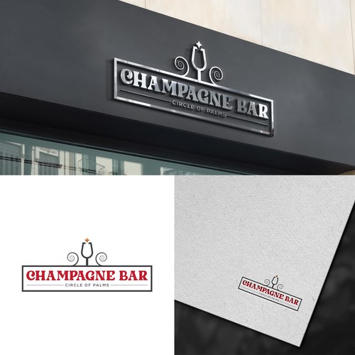 Luxury and modern Champagne Bar logo Design von SP-99