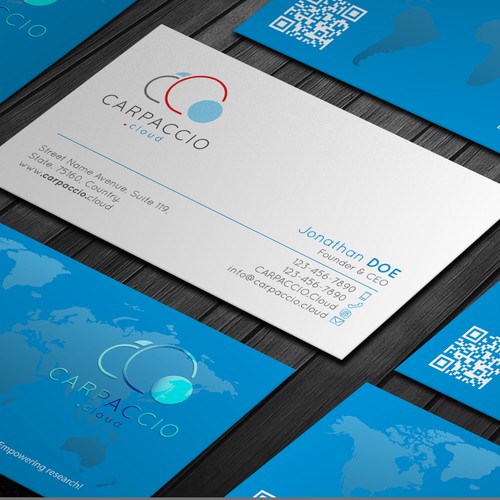 Give more muscle to research with graphic ID for CARPACCIO.cloud Design by DesignsTRIBE