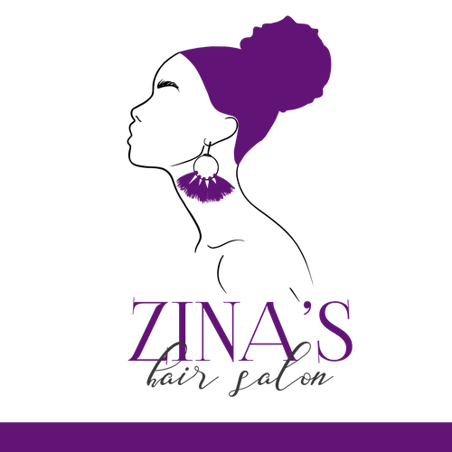 コンペ「Showcase African Heritage and Glamour for Zina's Hair Salon Logo」のデザイン by lucy_z_zさん 