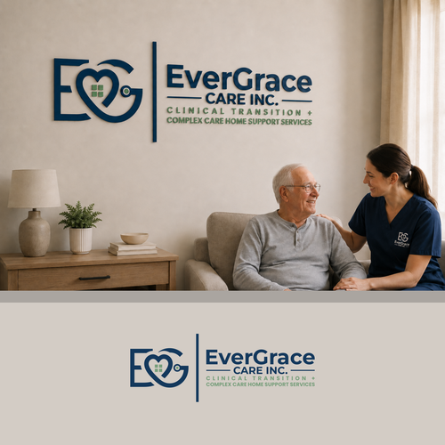 "Home & Health Care Services" winning Logo & business card