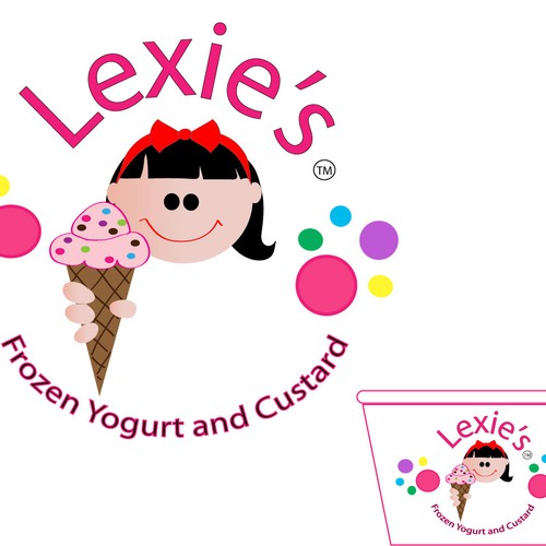 Lexie's™- Self Serve Frozen Yogurt and Custard  Ontwerp door KanadianKate
