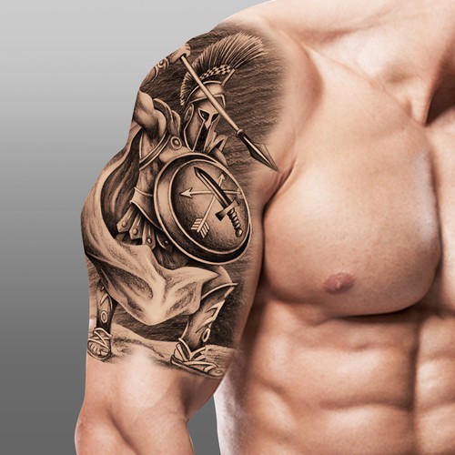 Spartan Tattoo Ontwerp door eselwe