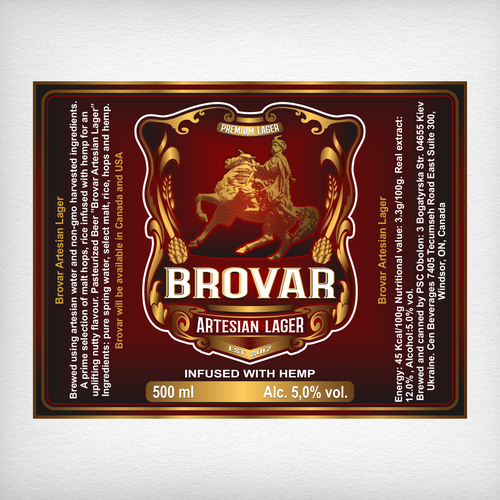 A Can of Beer infused with goodness needs a label Design by DataDesign99d