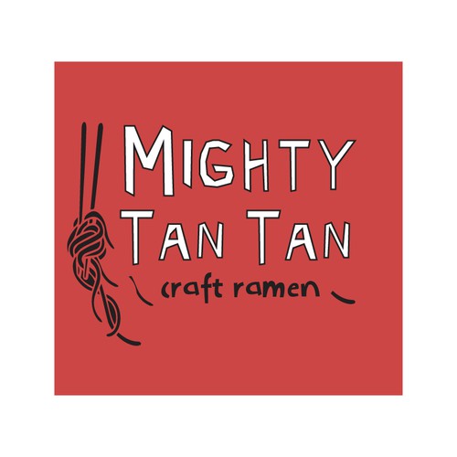 Japanese Tan Tan Ramen Shop Logo Design by Brainroot